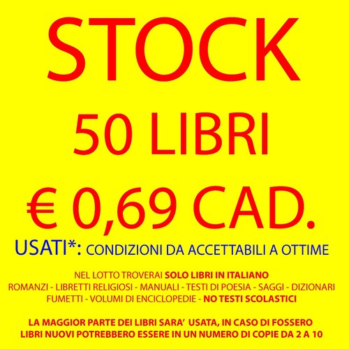 Stock libri soli 0 - -, a